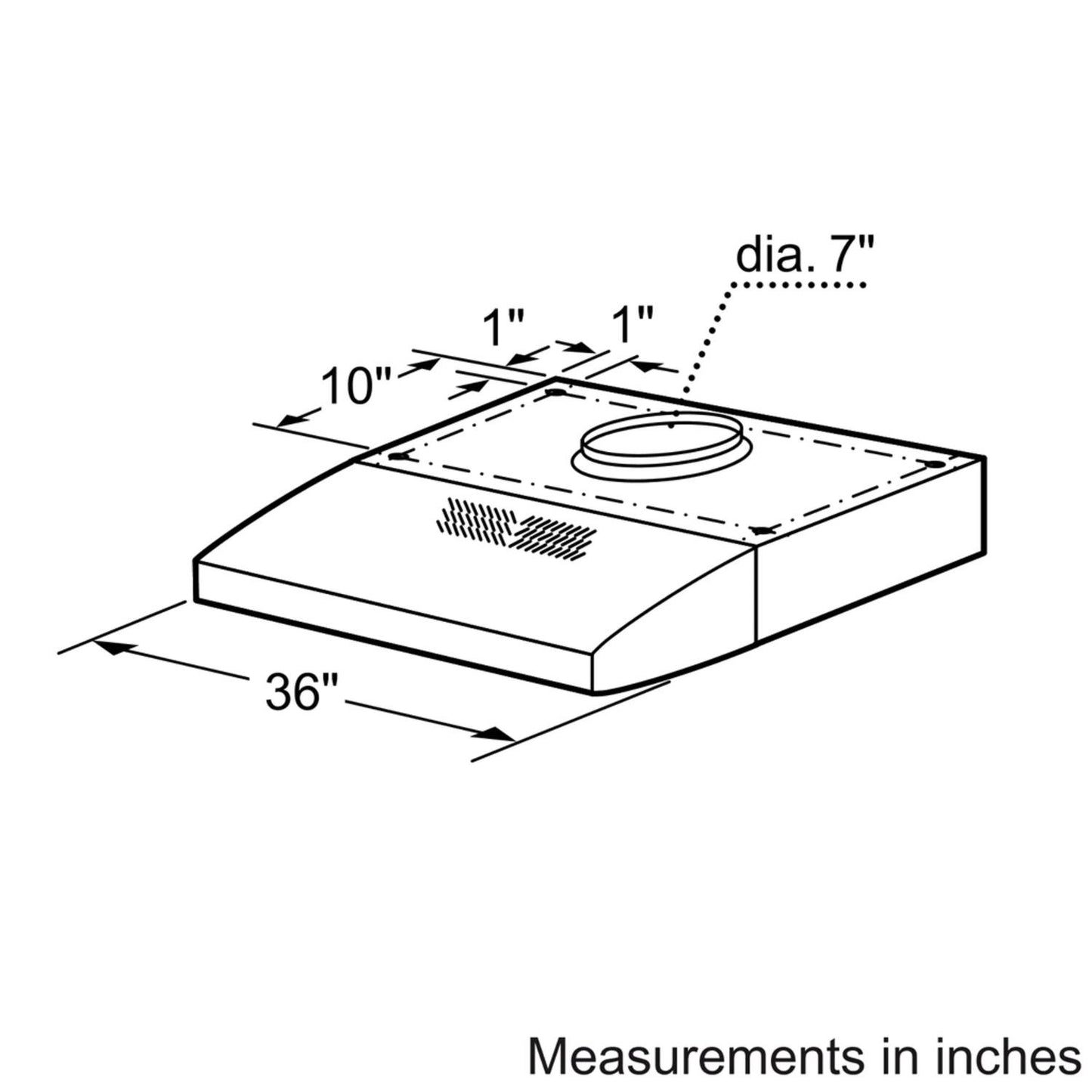 BOSCH DUH36152UC Bosch 36""ss Hood 280cfm Blower Bsh