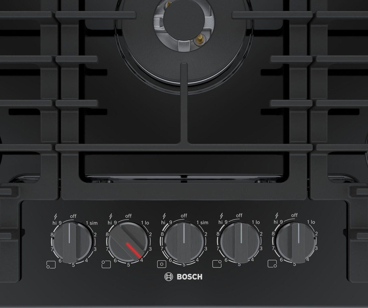BOSCH NGM8048UC Bosch 800 Series Gas Cooktop 30'' Black Ngm8048uc