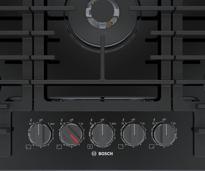 BOSCH NGM8048UC Bosch 800 Series Gas Cooktop 30'' Black Ngm8048uc