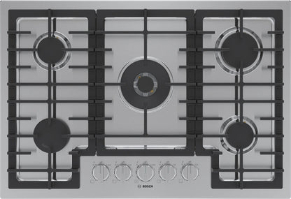 BOSCH NGM8059UC Bosch 800 Series Gas Cooktop 30"" Stainless Steel Ngm8059uc