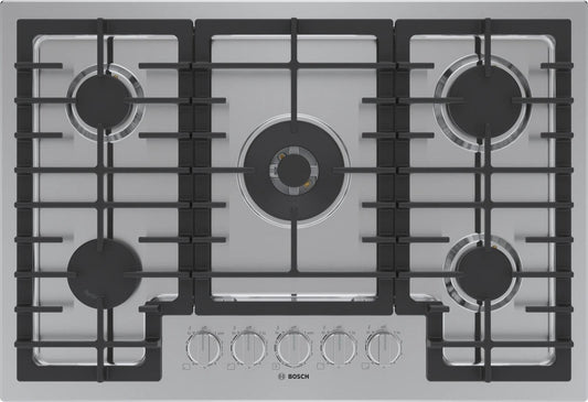 BOSCH NGM8059UC Bosch 800 Series Gas Cooktop 30"" Stainless Steel Ngm8059uc