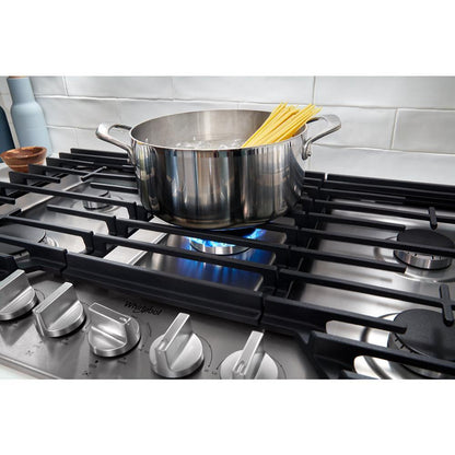 WHIRLPOOL WCGK7536PS Whirlpool 36-inch Gas Cooktop With 2-in-1 Hinged Grate To Griddle