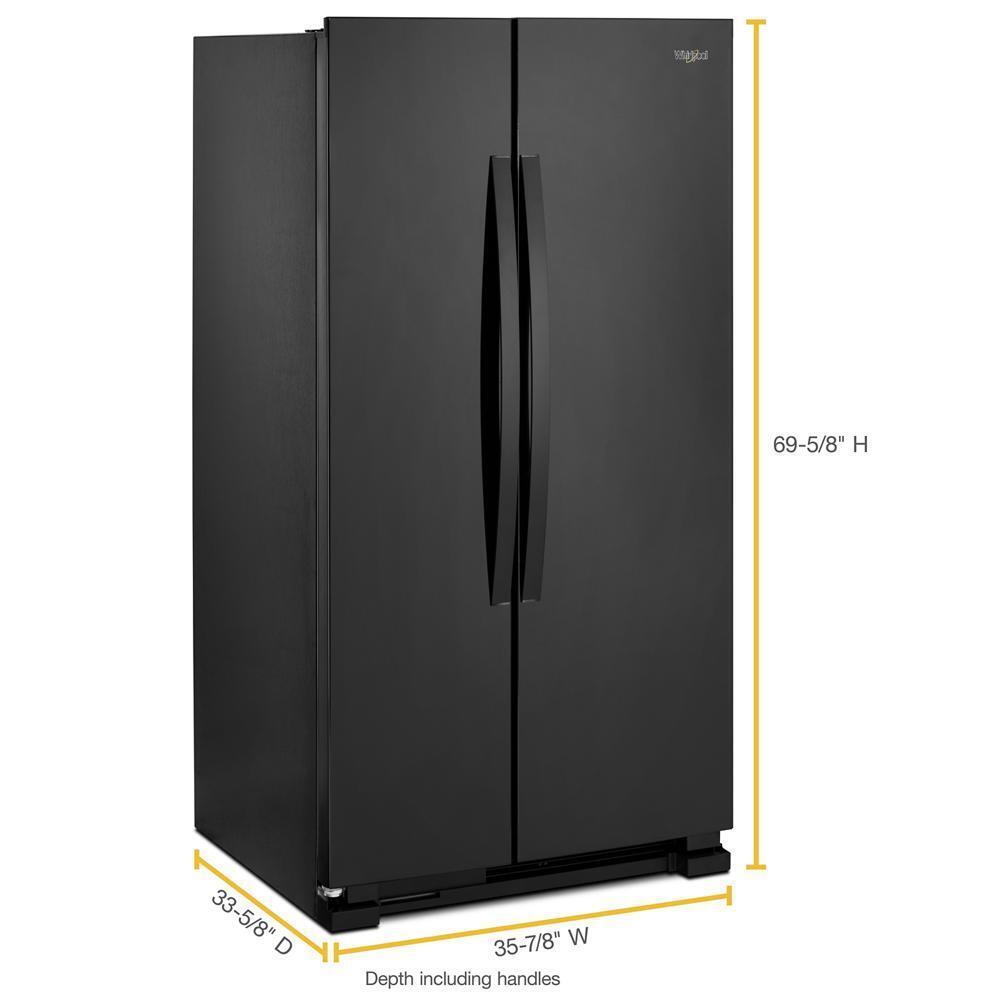 WHIRLPOOL WRS315SNHB Whirlpool 36-inch Wide Side-by-side Refrigerator - 25 Cu. Ft. - ...
