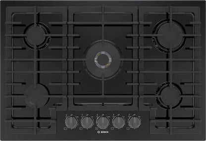 BOSCH NGM8049UC Bosch 800 Series Gas Cooktop 30"" Black Ngm8049uc