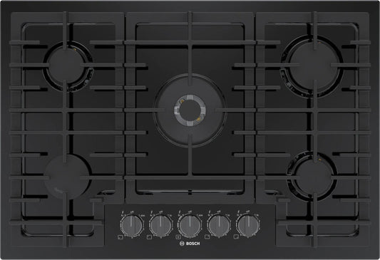 BOSCH NGM8049UC Bosch 800 Series Gas Cooktop 30"" Black Ngm8049uc