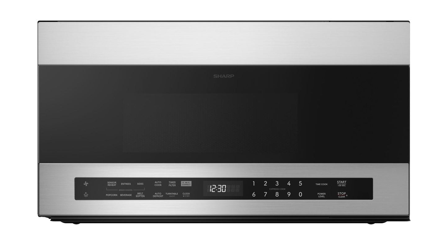 SHARP SMO1969JS Sharp 1.9 Cu. Ft. Smart Over-the-range-microwave Oven