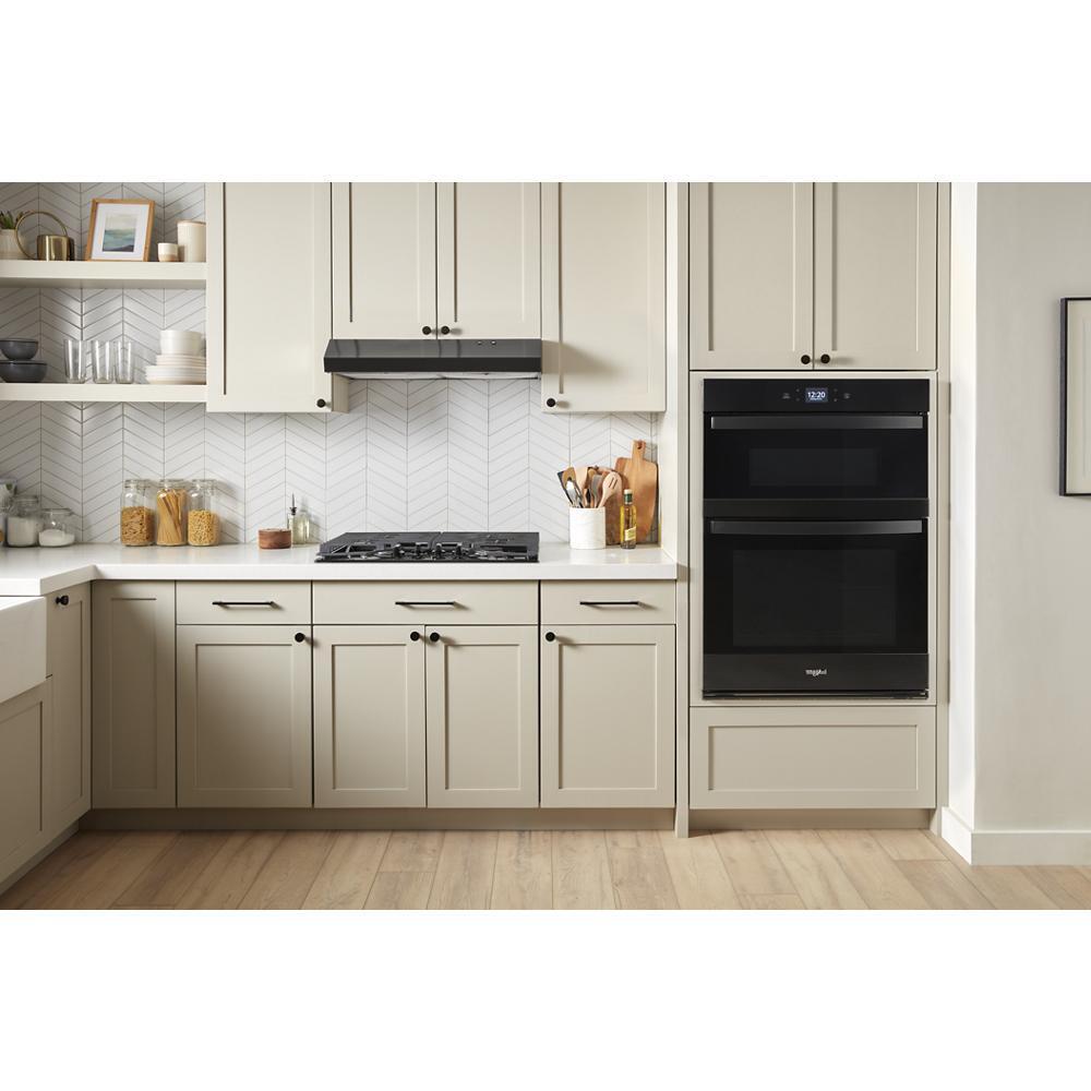 WHIRLPOOL WOEC5030LB &#xa;6.4 Total Cu. Ft. Combo Wall Oven With Air Fry When Connected