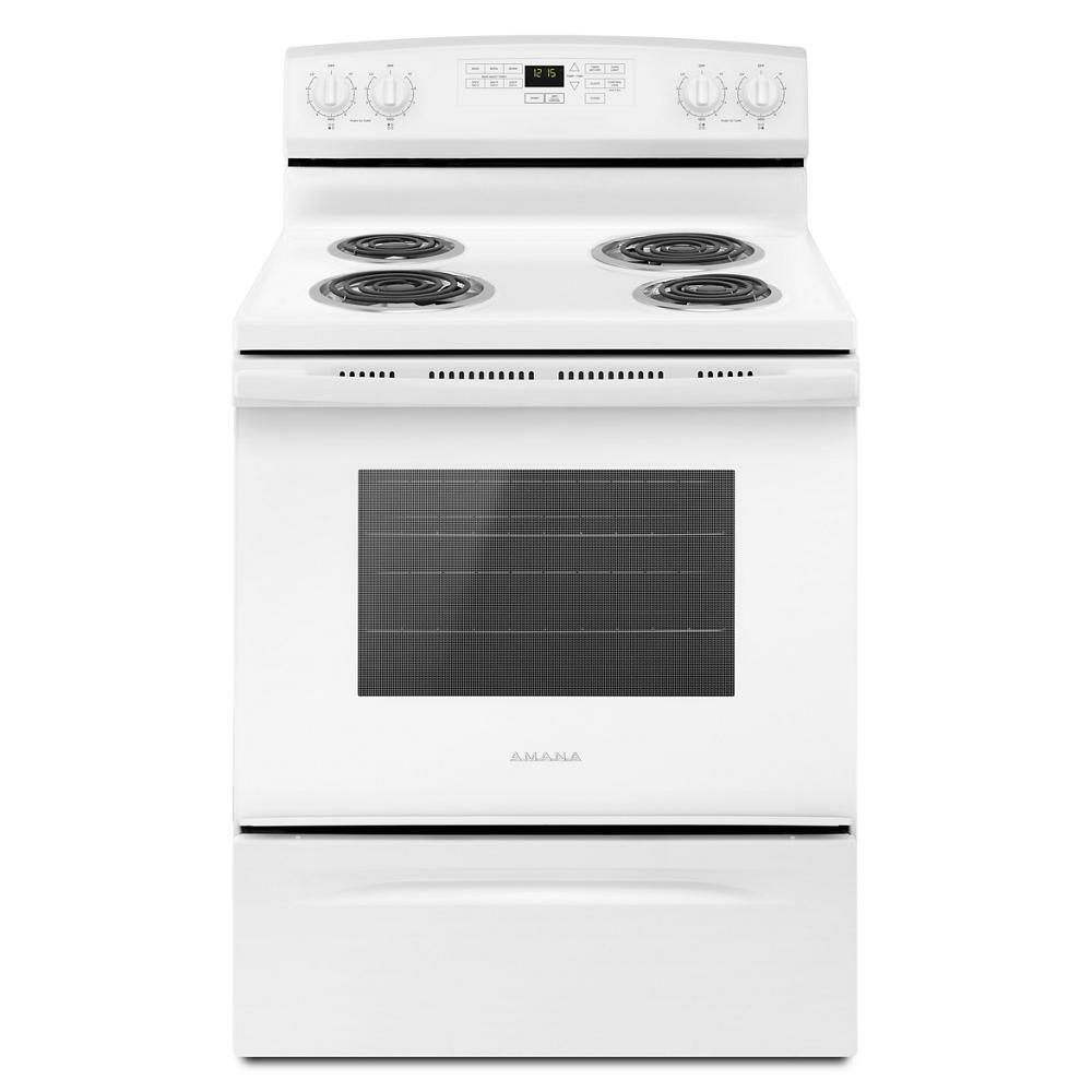 AMANA ACR4503SFW 30-inch Amana Electric Range With Self-clean Option - White
