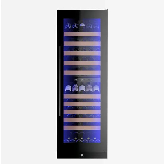 XO APPLIANCE XOU2470WDZGB XO Appliance Tall Dual Zone Wine Black Glass