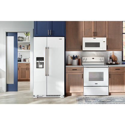 MAYTAG MRSF4036PW Maytag 36-inch Wide Side-by-side Refrigerator - 25 Cu. Ft.