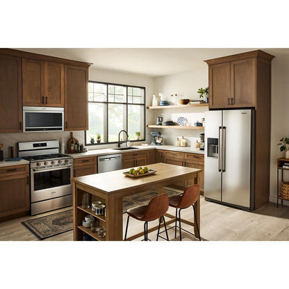 MAYTAG MRSF6636RZ 36-inch Wide Full-depth Side-by-side Refrigerator With Arctic Blue ...
