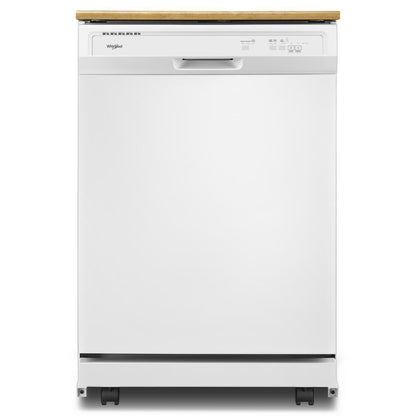 WHIRLPOOL WDP370PAHW Whirlpool, 3 Cycles, 4 Options, 55 Dba, Plastic Tub Portable DISHWAS...