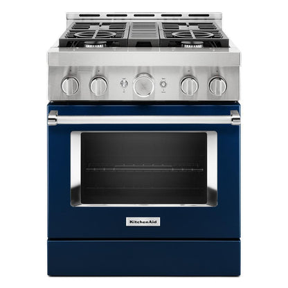 KITCHENAID KFGC500JIB Kitchenaid 30'' Smart Commercial-style Gas Range With 4 Burners ...