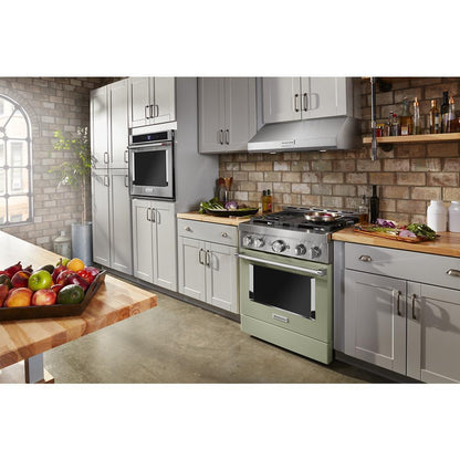 KITCHENAID KFGC500JAV Kitchenaid 30'' Smart Commercial-style Gas Range With 4 Burners ...