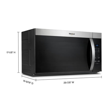 WHIRLPOOL WMMS3130RZ 30 W 1.7 Cu. Ft Over the Range Microwave With 1000-watts Cooking Power