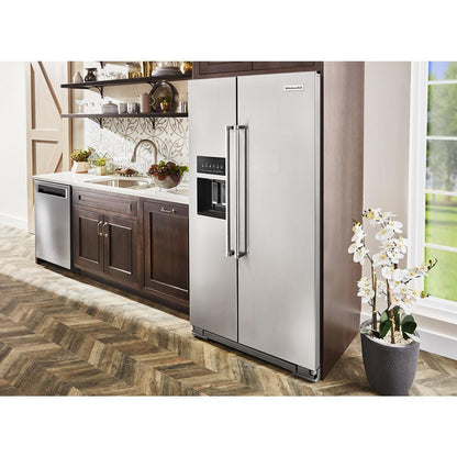 KITCHENAID KRSC700HPS 19.9 Cu Ft. Counter-depth Side-by-side Refrigerator With Exterior I...