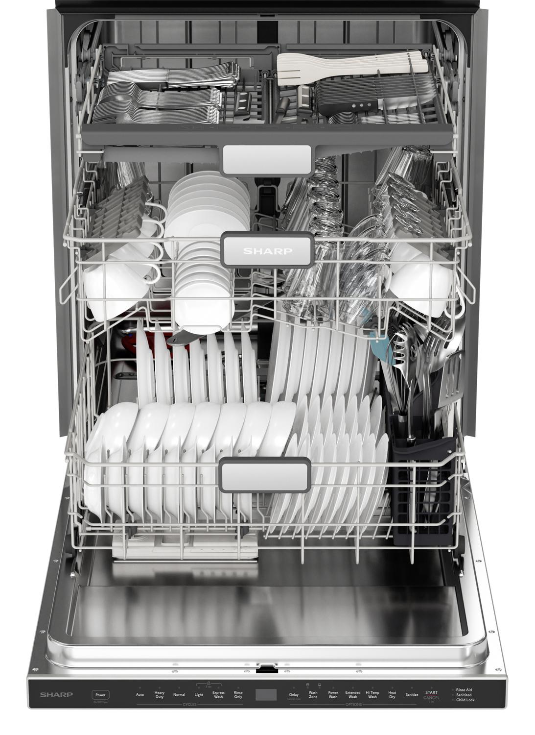 SHARP SDW6726MS Sharp 24 In. Stainless Steel 47db Dishwasher