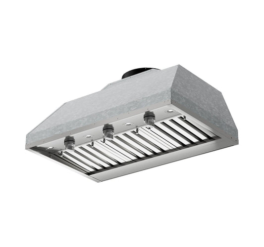 XO APPLIANCE XOGVIL36S Outdoor Custom Insert for A 36"" Wide Custom Hood, 1200 Cfm, LED LIG...