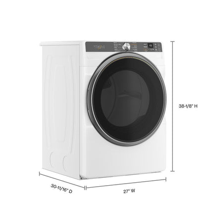 WHIRLPOOL WGD6720RW 7.4 Cu. Ft. Smart Front Load Energy Star Gas Dryer With Steam CA...