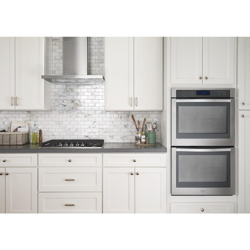 WHIRLPOOL WVW57UC6FS Whirlpool 36"" Stainless Steel Wall Mount Flat Range Hood