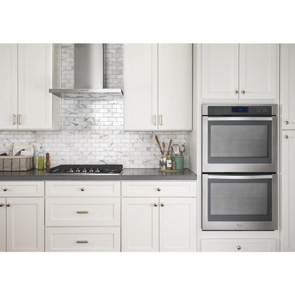 WHIRLPOOL WVW57UC6FS Whirlpool 36"" Stainless Steel Wall Mount Flat Range Hood