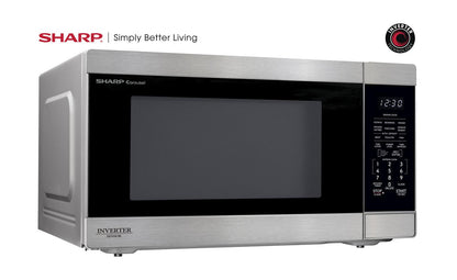 SHARP SMC2266KS Sharp 2.2 Cu. Ft. 1200w Stainless Steel Countertop Microwave Oven W...