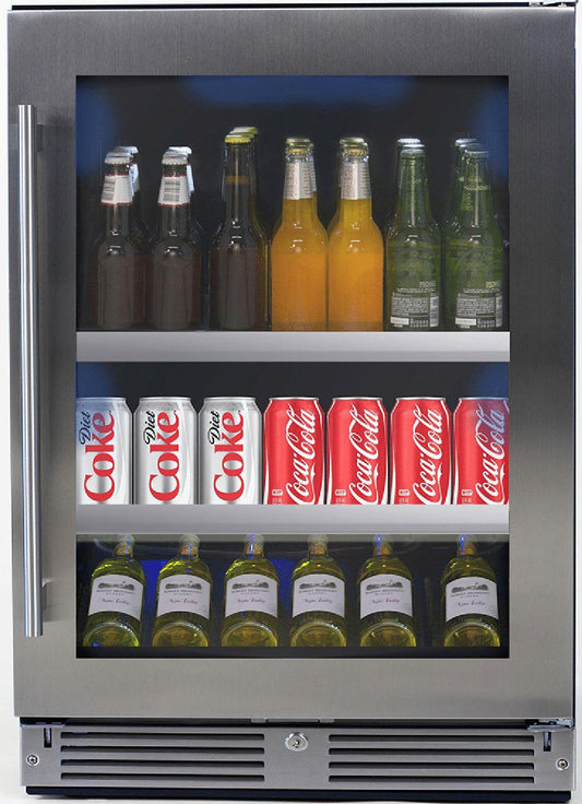 XO APPLIANCE XOU24BCGSR XO Appliance Beverage Center 24"" Ss Glass Rh