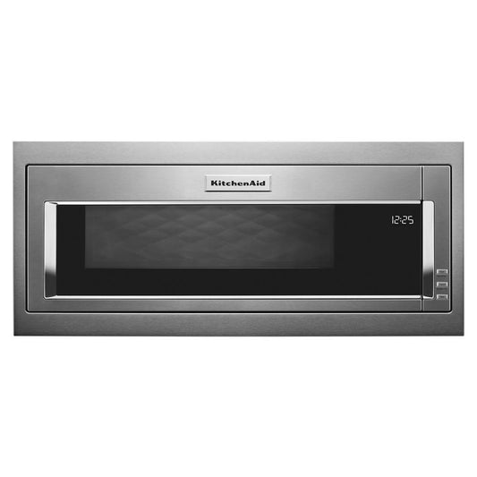 KITCHENAID KMBT5011KSS 1000 Watt Built-in Low Profile Microwave With Slim Trim Kit - STAIN...