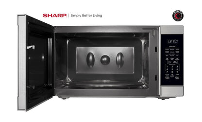SHARP SMC2266KS Sharp 2.2 Cu. Ft. 1200w Stainless Steel Countertop Microwave Oven W...