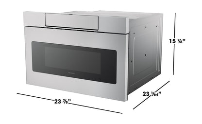 SHARP SMD2470ASY 24 In. 1.2 Cu. Ft. 950w Sharp Stainless Steel Microwave Drawer