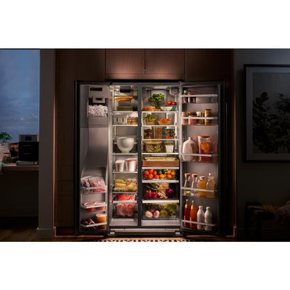 KITCHENAID KRSF536RPS 28.7 Cu. Ft. Side-by-side Refrigerator With Panoramic LED Lighting