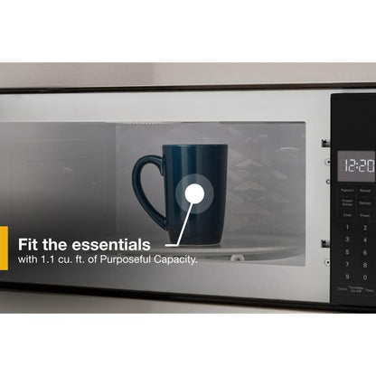 WHIRLPOOL WMT50011KS 1.1 Cu. Ft. Built-in Microwave With Slim Trim Kit - 14"" Height