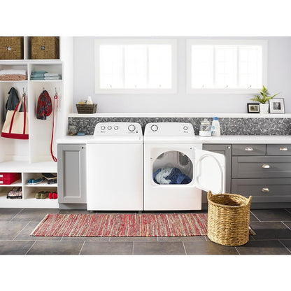 AMANA NGD4655EW 6.5 Cu. Ft. Top-load Gas Dryer With Automatic Dryness Control - White