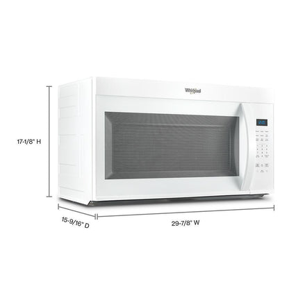 WHIRLPOOL WMMS3130RW 30 W 1.7 Cu. Ft Over the Range Microwave With 1000-watts Cooking Power