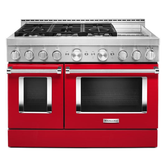 KITCHENAID KFGC558JPA Kitchenaid 48'' Smart Commercial-style Gas Range With Griddle - ...