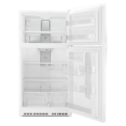 WHIRLPOOL WRT511SZDW White Whirlpool 33"" Wide Top-freezer Refrigerator With LED INTER...