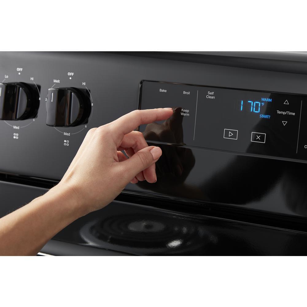 WHIRLPOOL WFC315S0JB 4.8 Cu. Ft. Whirlpool Electric Range With Keep Warm Setting