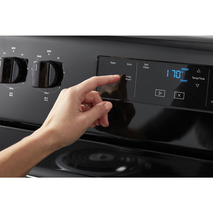 WHIRLPOOL WFC315S0JB 4.8 Cu. Ft. Whirlpool Electric Range With Keep Warm Setting