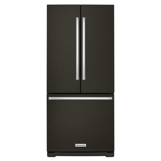 KITCHENAID KRFF300EBS Kitchenaid 20 Cu. Ft. 30-inch Width Standard Depth French Door R...