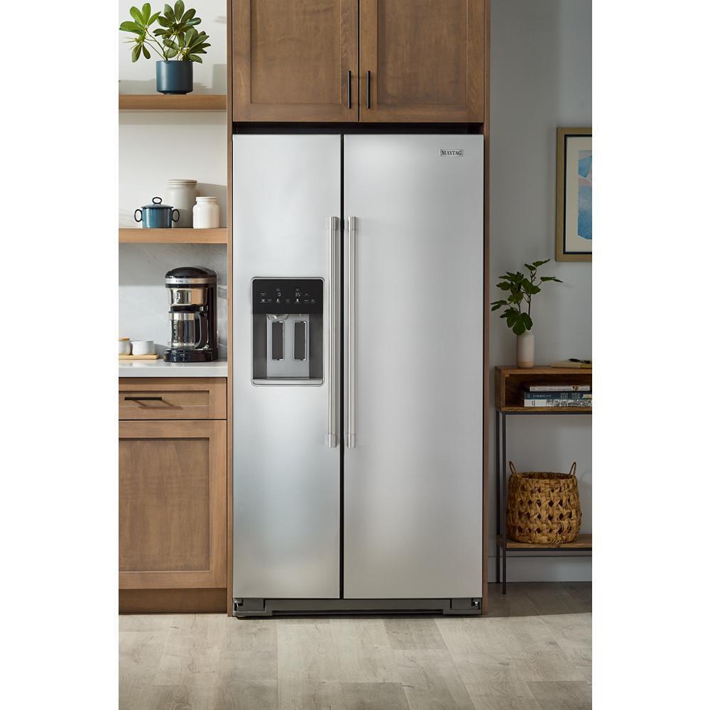 MAYTAG MRSC6636RZ 36-inch Wide Counter-depth Side-by-side Refrigerator With Arctic BL...
