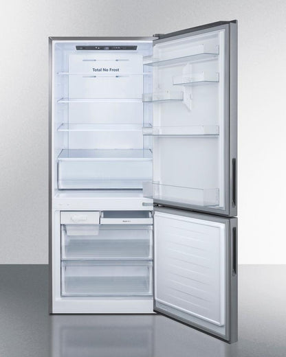 SUMMIT FFBF279SSX Summit 28"" Wide Bottom Freezer Refrigerator