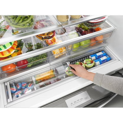 WHIRLPOOL WRX986SIHZ Whirlpool 36-inch Wide 4-door Refrigerator With Exterior Drawer ...
