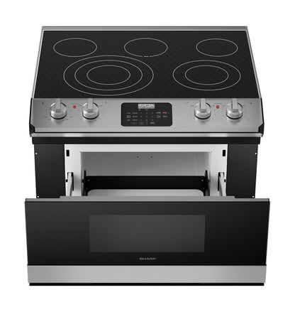 SHARP STR3065HS Sharp Smart Radiant Rangetop With Microwave Drawer Oven