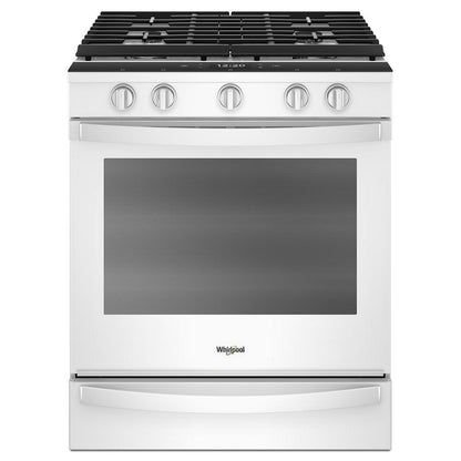 WHIRLPOOL WEG750H0HW Whirlpool 30-inch,5.8 Cu Ft, Gas Slide-in Range With 5 Burners - White