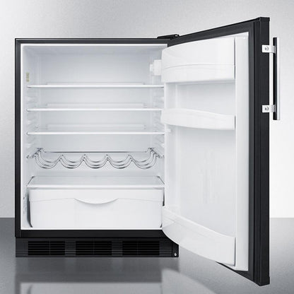 SUMMIT FF63BK Freestanding Residential Counter Height All-refrigerator In Black W...