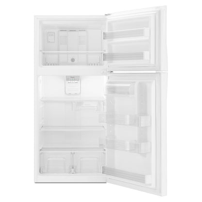 WHIRLPOOL WRT519SZDW White Whirlpool 30"" Wide Top-freezer Refrigerator With LED INTER...