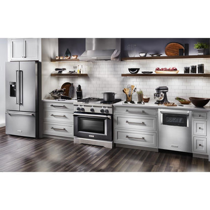 KITCHENAID KRFC704FPS Kitchenaid 23.8 Cu. Ft. 36"" Counter-depth French Door Platinum I...