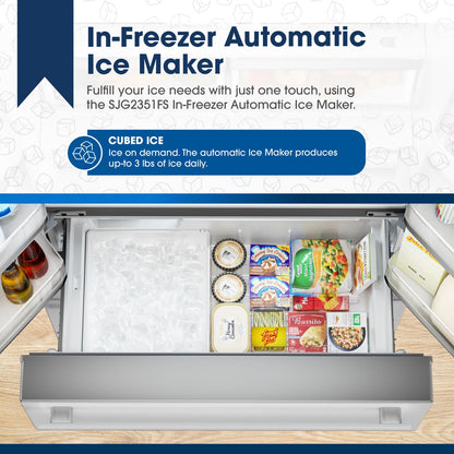 SHARP SJG2351FS Sharp French 4-door Refrigerator