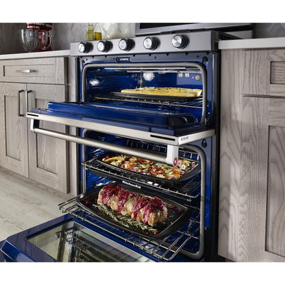 KITCHENAID KFDD500ESS Stainless Steel Kitchenaid 30-inch 5 Burner Dual Fuel Double OVE...
