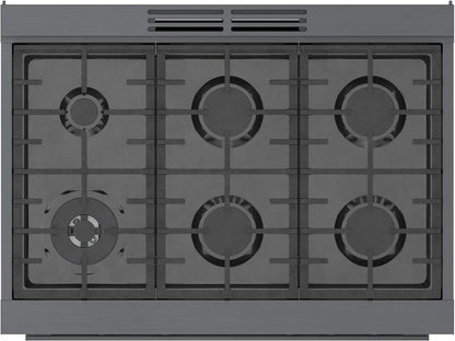BOSCH HGS8645UC 800 Series Gas Freestanding Range 36'' Black Stainless Steel Hgs8645uc